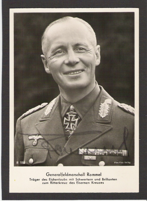 101409 Generalfeldmarshall Rommel Traeger des Eichenlaubs mit Schwerten und Brillanten zum Ritterkreuz des Eisernen Kreuzes